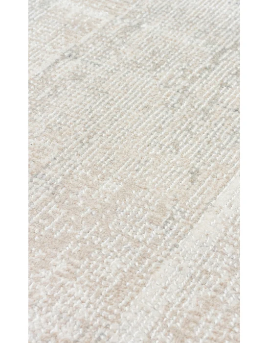 Kalahari 01 Grey Beıge Özel Dokuma Tekniği ile Üretilen Modern Sade Desenli Makine Halısı