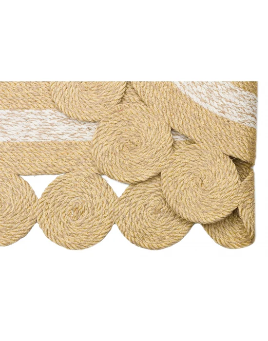 PATNA HALI 0043 Jüt Hasır Görünümlü Hav Toz Vermez Örgü Halı