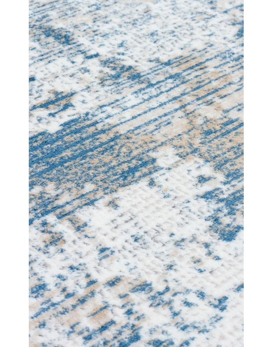 SATEEN HALI 0780 Yıkanabilir Kaymaz Tabanlı Hav Vermez Sık Dokuma Modern Halı