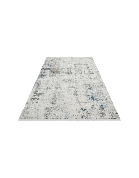 SATEEN HALI 0780 Yıkanabilir Kaymaz Tabanlı Hav Vermez Sık Dokuma Modern Halı