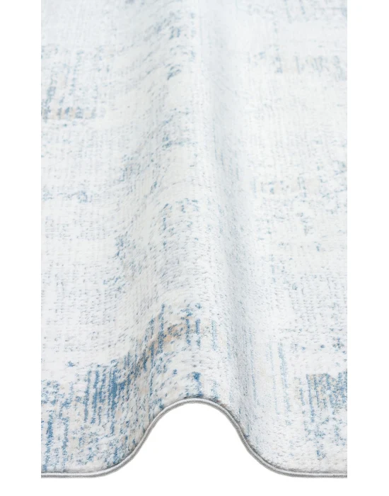 SATEEN HALI 0780 Yıkanabilir Kaymaz Tabanlı Hav Vermez Sık Dokuma Modern Halı