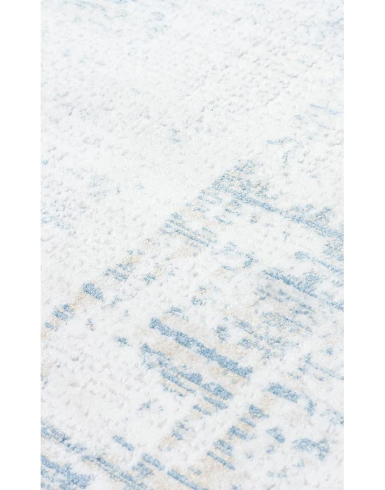 SATEEN HALI 0780 Yıkanabilir Kaymaz Tabanlı Hav Vermez Sık Dokuma Modern Halı