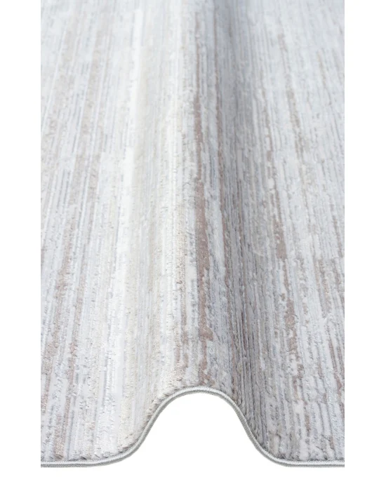 SATEEN HALI 0810 Yıkanabilir Kaymaz Tabanlı Hav Vermez Sık Dokuma Modern Halı