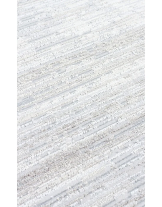 SATEEN HALI 0810 Yıkanabilir Kaymaz Tabanlı Hav Vermez Sık Dokuma Modern Halı
