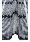 Arya Craft ARC 01 White Black Hav Toz Vermez Yıkanabilir Modern Desenli Dokuma Kilim
