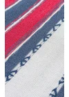 Arya Craft ARC 05 Red Navy Hav Toz Vermez Yıkanabilir Modern Desenli Dokuma Kilim