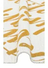 Arya Neo Arn 02 White Yellow Yıkanabilir Kaymaz Tabanlı Modern Pamuk Kilim