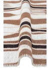 Arya Neo Arn 06 Brown White Yıkanabilir Kaymaz Tabanlı Modern Pamuk Kilim