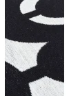 Arya Neo Arn 07 Whıte Black Yıkanabilir Kaymaz Tabanlı Modern Pamuk Kilim