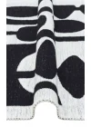 Arya Neo Arn 07 Whıte Black Yıkanabilir Kaymaz Tabanlı Modern Pamuk Kilim