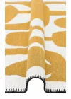 Arya Neo Arn 07 White Yellow Yıkanabilir Kaymaz Tabanlı Modern Pamuk Kilim