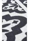 Arya Neo Arn 08 Antrasit White Yıkanabilir Kaymaz Tabanlı Modern Pamuk Kilim