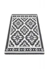 Arya Neo Arn 08 Antrasit White Yıkanabilir Kaymaz Tabanlı Modern Pamuk Kilim