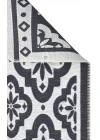 Arya Neo Arn 08 Antrasit White Yıkanabilir Kaymaz Tabanlı Modern Pamuk Kilim