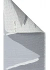 Arya Neo Arn 09 Grey White Yıkanabilir Kaymaz Tabanlı Modern Pamuk Kilim