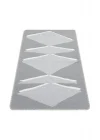 Arya Neo Arn 09 Grey White Yıkanabilir Kaymaz Tabanlı Modern Pamuk Kilim