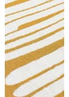 Arya Neo Arn 10 White Yellow Yıkanabilir Kaymaz Tabanlı Modern Pamuk Kilim