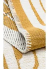 Arya Neo Arn 10 White Yellow Yıkanabilir Kaymaz Tabanlı Modern Pamuk Kilim