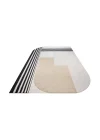 MERANO HALI 0010 Geometrik Desenli Yüksek Kalite Sık Dokuma Salon Halısı