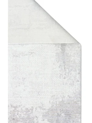 SATEEN HALI 0763 Yıkanabilir Kaymaz Tabanlı Hav Vermez Sık Dokuma Modern Halı