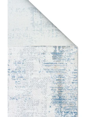 SATEEN HALI 0780 Yıkanabilir Kaymaz Tabanlı Hav Vermez Sık Dokuma Modern Halı