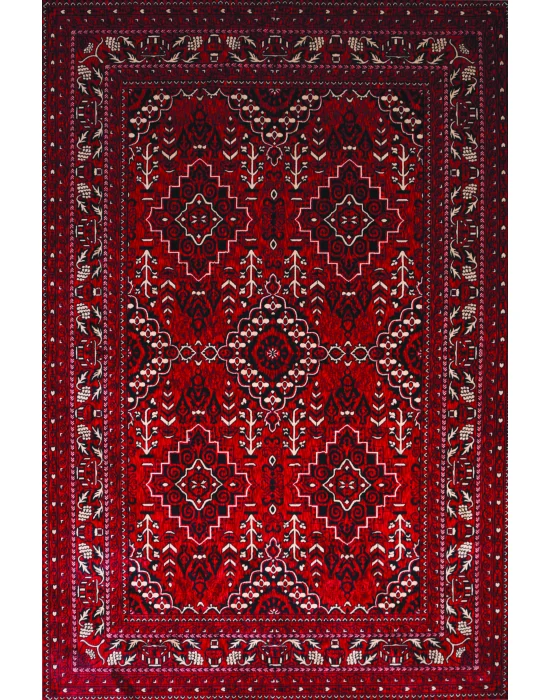 Afgan Plus AF 302 Yağcıbedir Desenli Yumuşak Dokulu Makine Halısı