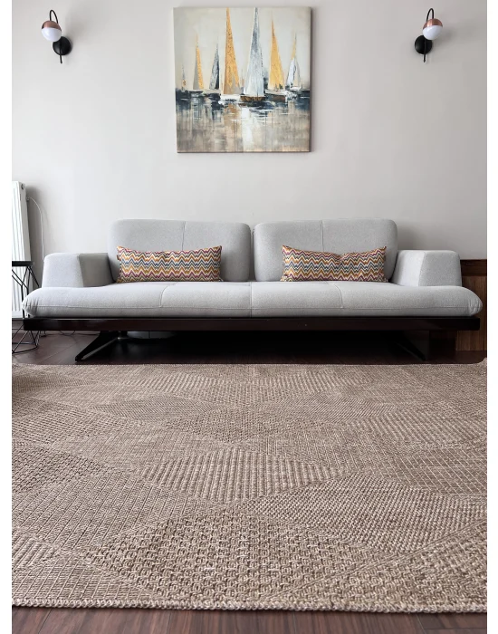 Dhoku DH002 Devetüyü Rustik Modern Örme Kilim - indoor & outdoor