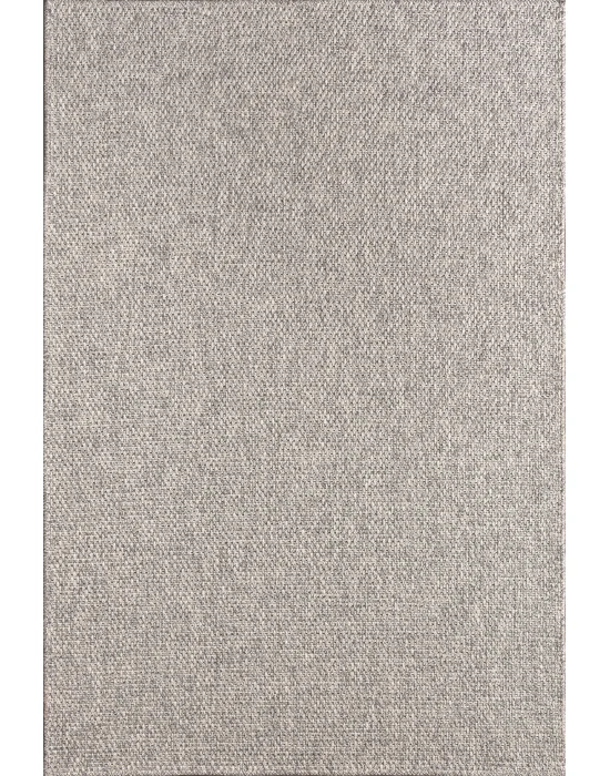 Dhoku DH003 Gri Rustik Modern Örme Kilim - indoor & outdoor