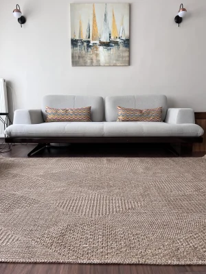 Dhoku DH002 Devetüyü Rustik Modern Örme Kilim - indoor & outdoor