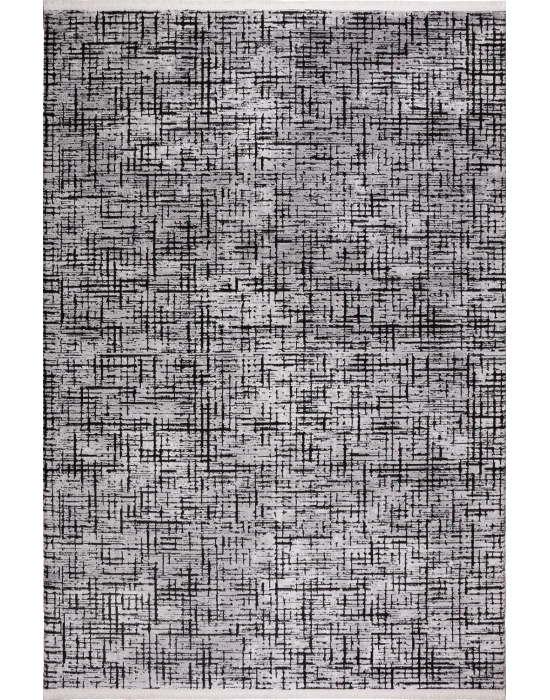 Elit 28769A Gri Siyah Akrilik Makine Halısı