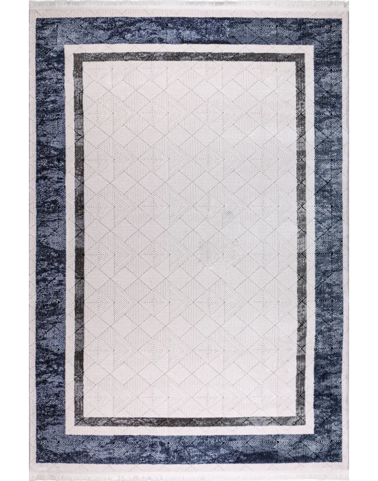 Mystique 21598A Mavi Akrilik Salon Halısı