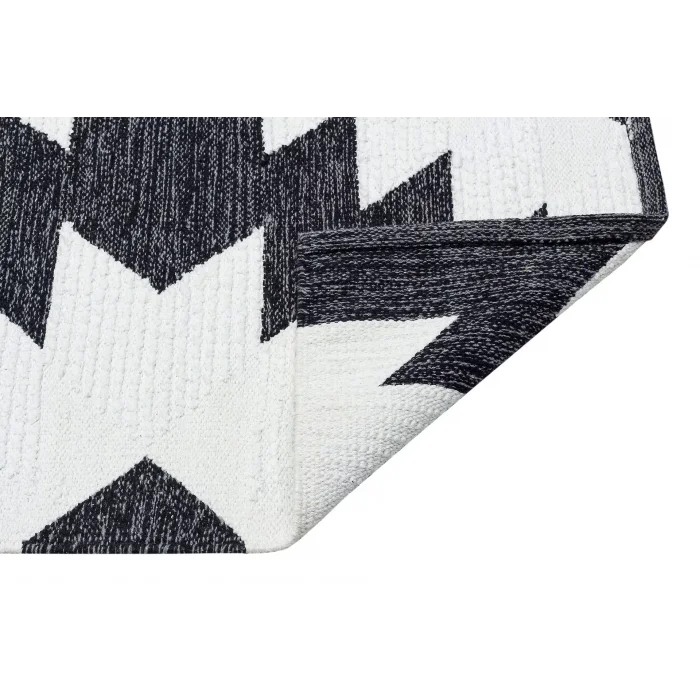 AFRO KILIM 0004 Naturel Yıkanabilir Modern Desenli El Dokuma Hint Kilim