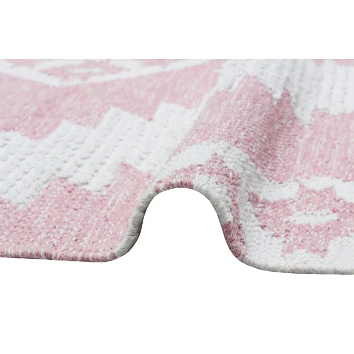 AFRO KILIM 0017 Naturel Yıkanabilir Modern Desenli El Dokuma Hint Kilim