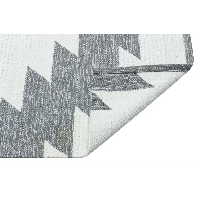AFRO KILIM 0015 Naturel Yıkanabilir Modern Desenli El Dokuma Hint Kilim