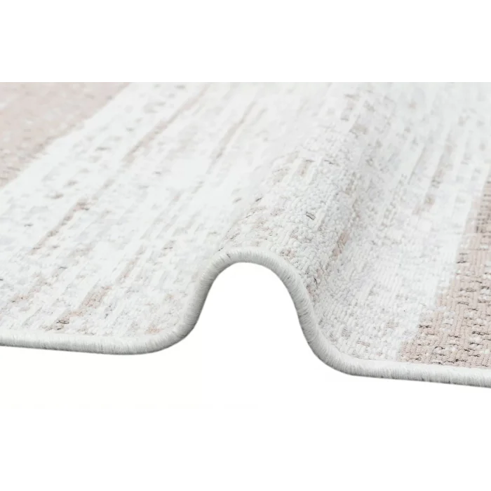 Arya Ar 06 Natural %100 Geri Dönüşümlü Pamuktan Çift Taraflı Yıkanabilir Modern Dekoratif Kilim