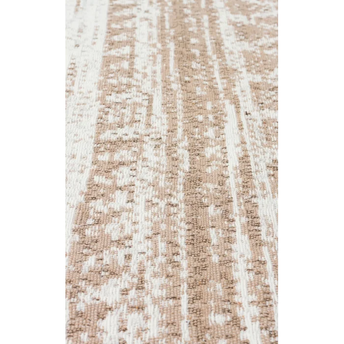 Arya Ar 06 Natural %100 Geri Dönüşümlü Pamuktan Çift Taraflı Yıkanabilir Modern Dekoratif Kilim