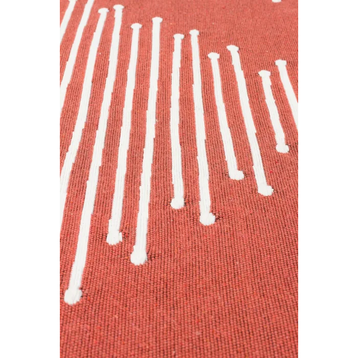 Arya Ar 15 Terra %100 Geri Dönüşümlü Pamuktan Çift Taraflı Yıkanabilir Modern Dekoratif Kilim