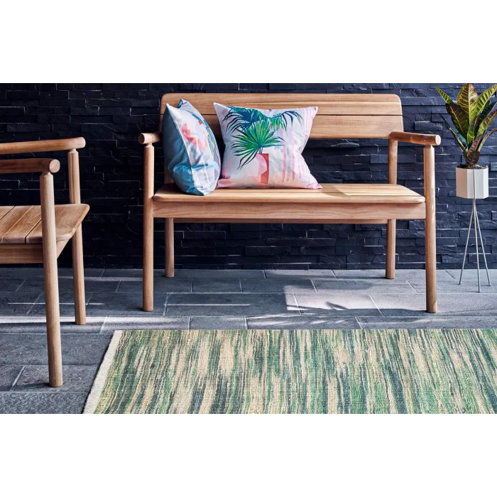 Asos As 03 Aqua Jüt Hasır Görünümlü Hav Toz Vermeyen Çift Taraflı Kullanılabilen Yıkanabilir Kilim