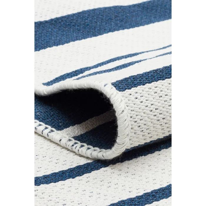 Arya Ar 14 Marine %100 Geri Dönüşümlü Pamuktan Çift Taraflı Yıkanabilir Modern Dekoratif Kilim