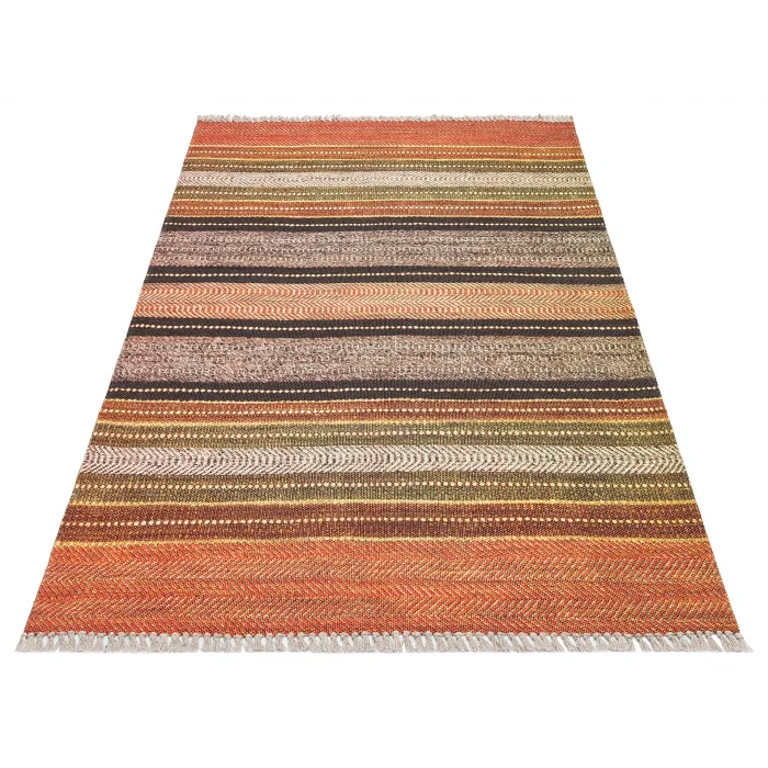 Asos As 02 Terra Jüt Hasır Görünümlü Hav Toz Vermeyen Çift Taraflı Kullanılabilen Yıkanabilir Kilim