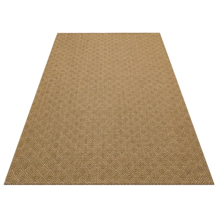 Brooklyn Brk 03 Natural Beıge Hasır Görünümlü Kaymaz Renkli Dokuma Modern Kilim