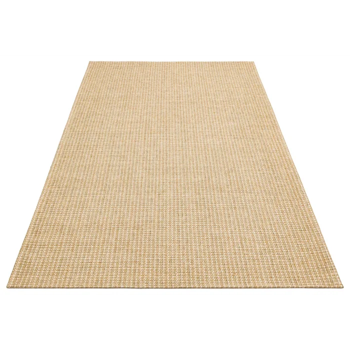 Brooklyn Brk 01 Natural Beıge Hasır Görünümlü Kaymaz Renkli Dokuma Modern Kilim