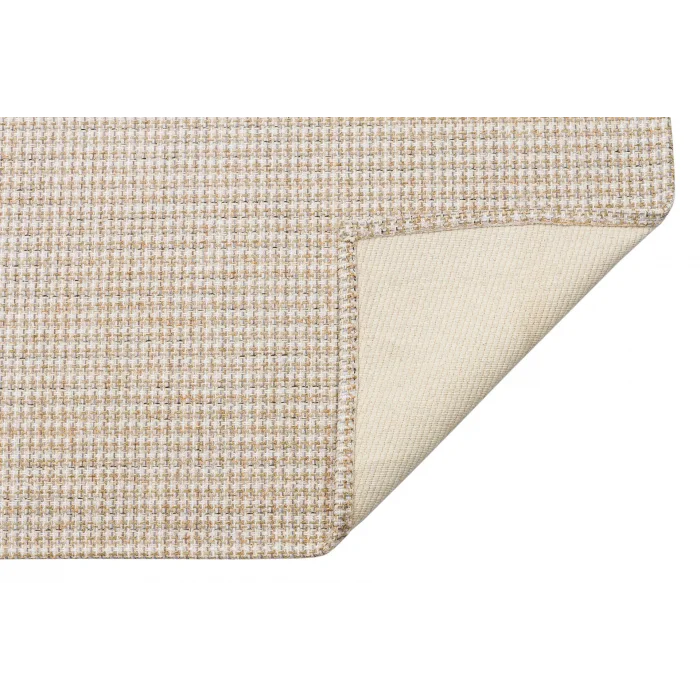 Brooklyn Brk 01 Cream Sılver Hasır Görünümlü Kaymaz Renkli Dokuma Modern Kilim