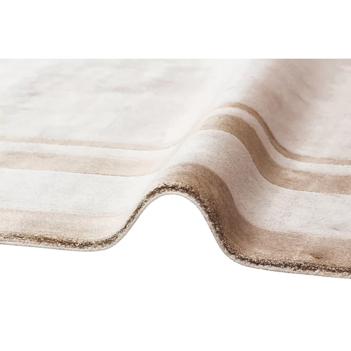 BAROQUE HALI 0059 Art Deco Bordürlü Çerçeveli Yumuşak Dokulu Parlak Dokuma Halı