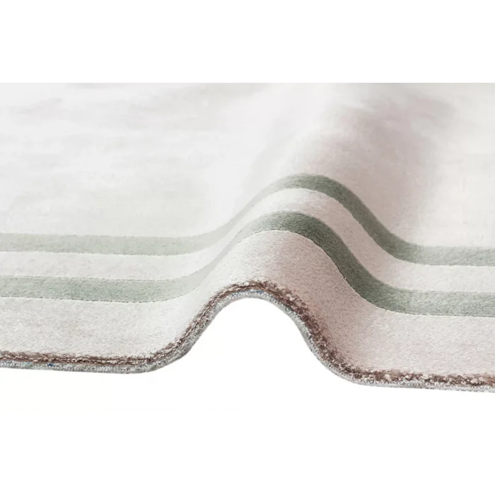 BAROQUE HALI 0036 Art Deco Bordürlü Çerçeveli Yumuşak Dokulu Parlak Dokuma Halı