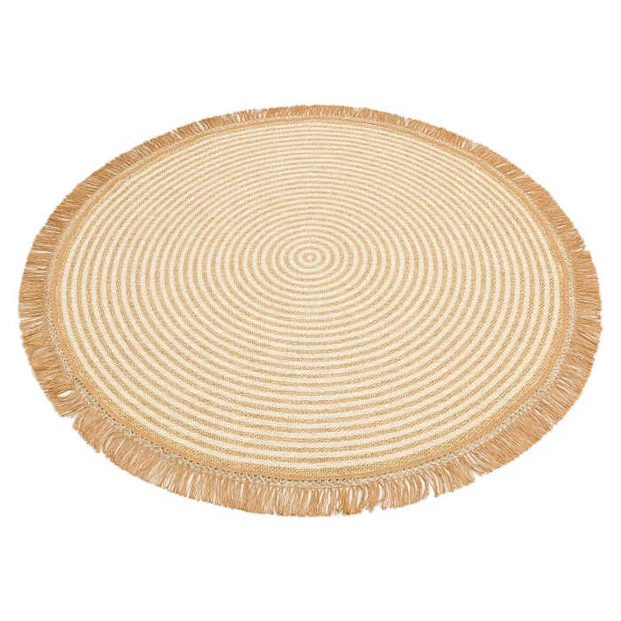 Brooklyn Brk 07 Ivory Hasır Görünümlü Kaymaz Renkli Dokuma Modern Kilim