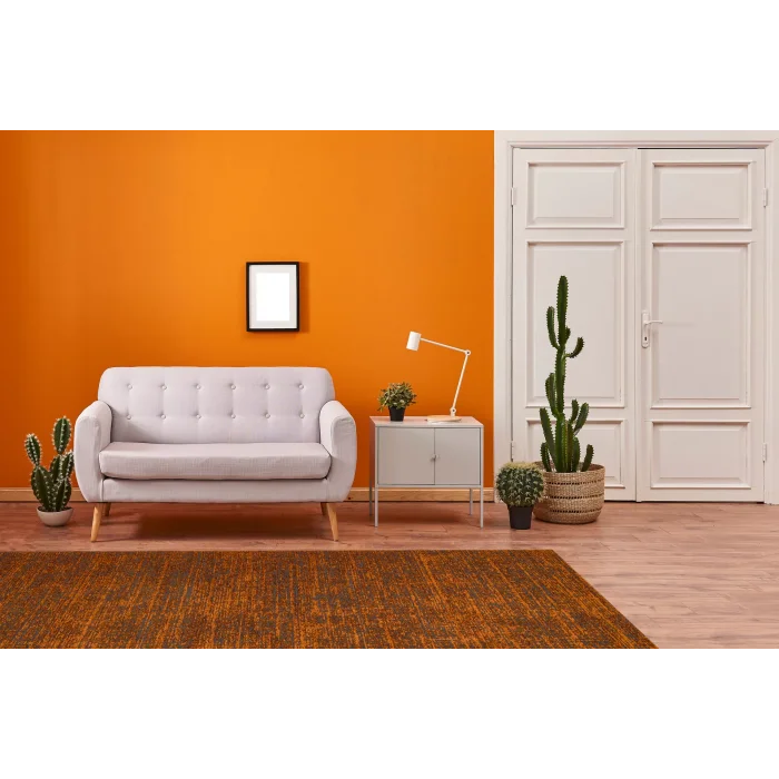 CAPELLA HALI 0049 Hav Toz Vermez Yüksek Alçak Dokuya Sahip Modern Dokuma Halı