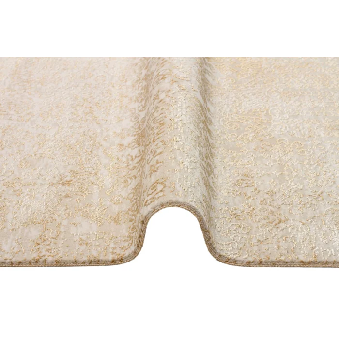 Cordoba Db 04 ıvory Beıge Parlak Yüksek Alçak Dokulu Modern Makine Halısı