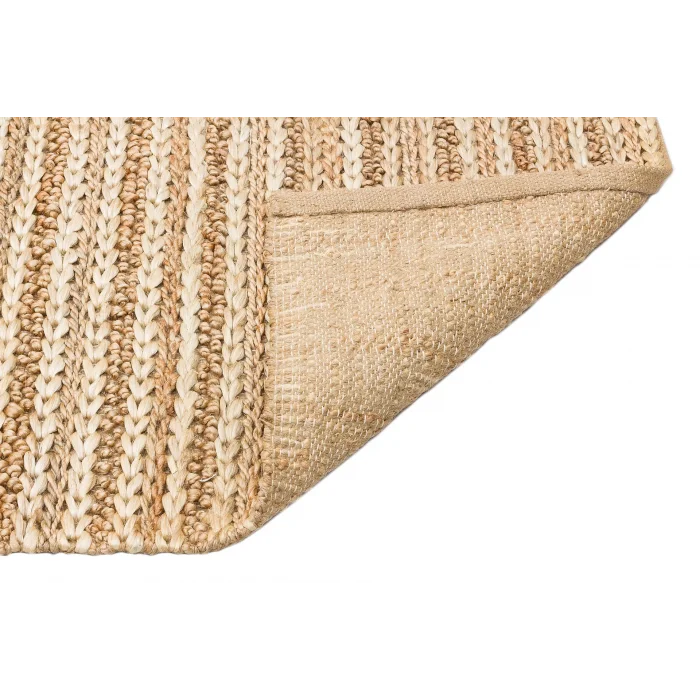 FLATWEAVE KILIM 0018 Farklı Örgü Dokusuna Sahip El Dokuma Naturel Jüt Hasır Halı