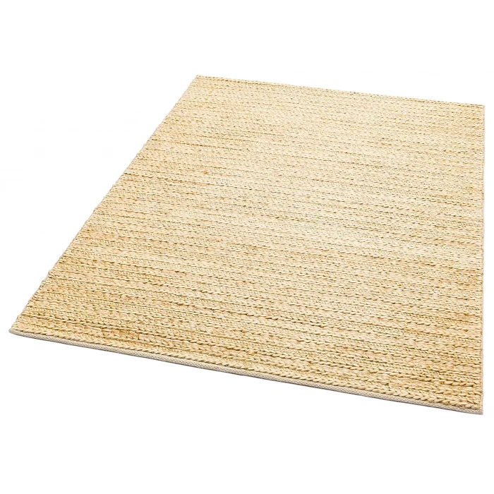 FLATWEAVE KILIM 0154 Farklı Örgü Dokusuna Sahip El Dokuma Naturel Jüt Hasır Halı